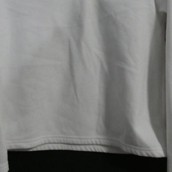 Y2K | OLD NAVY | size 14 | White Fleece Partial Zip-Up Pullover Shirt - Picture 7 of 14